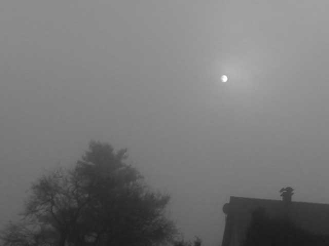 Sonne im Nebel