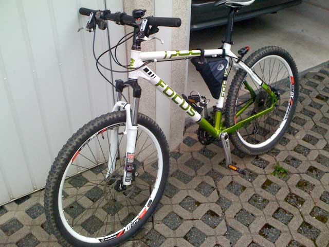 Bike mit Ersatzgabel