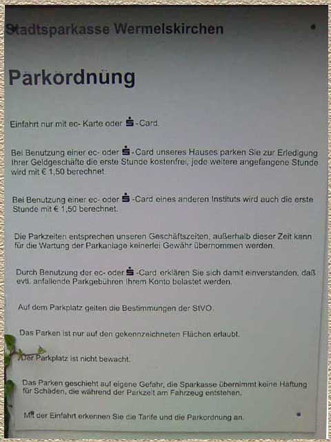 Parkschild