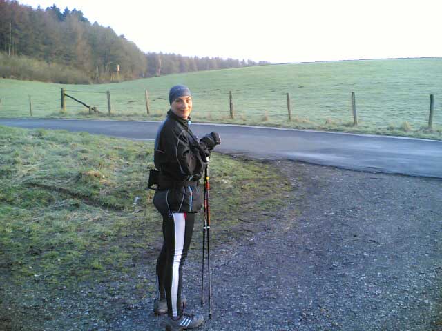 Anja am Rastplatz