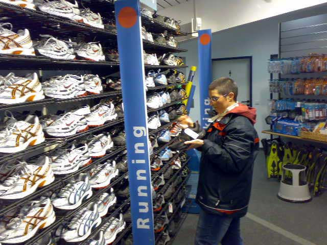 Anja im Intersport