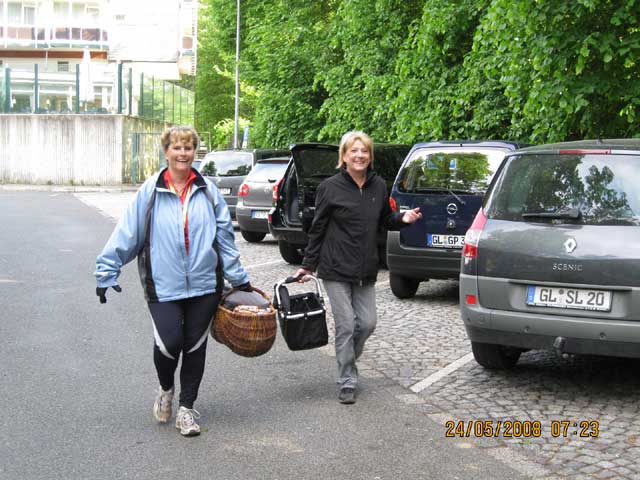 Aufbau der Sportlerkaffeebude