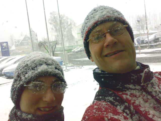 Anja und Lutz im Schnee