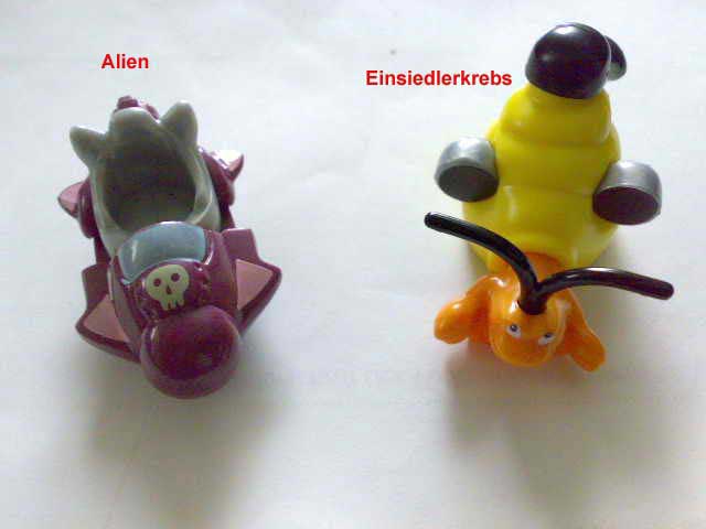 Alien und Einsiedlerkrebs