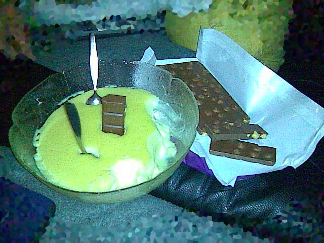 Pudding und Schokolade