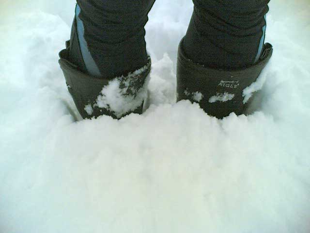 Stiefel im Schnee